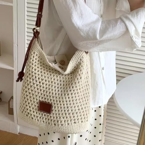 Bolso Playero de Crochet de Algodón miniatura 3
