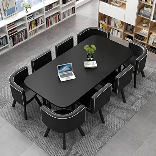 ダイニングテーブルセット 8人掛け ダイニング 7点セット 8人に適小さなスペースのキッチン用 ダイニングテーブルセット リビングルダイニングテーブルとチェアバルコニーオフィスラウンジガーデン会議室ネイルショップ服ストアコーヒーショップ モダンデザインテー