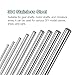 uxcell 12Pcs 304 Stainless Steel Round Rod, 1/4