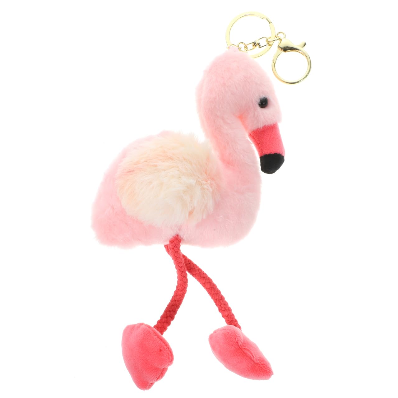 Abaodam Flamingo Keychain Plush Bag Charm Cute Hanging Pendant for Keys Backpacks Handbags Creative Flamingo Decoration Gift for Spring Summer