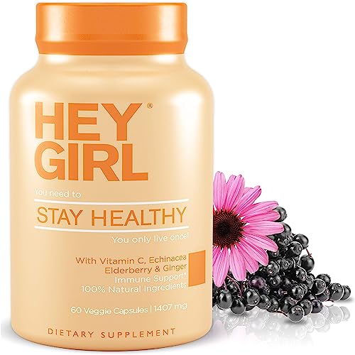 Hey Girl Nutrition The Ultimate Wellness Bundle: Ashwagandha & Stay Healthy Vitamins - 120 Ashwagandha Pills 1405Mg + 60 Stay Healthy Capsules #TOP4