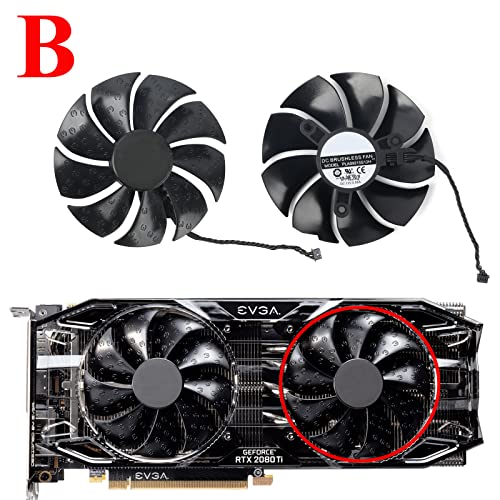 Coolerage 85Mm Dc 12V 0.55A 4Pin Pla09215S12H Rtx2080Ti Gpu Fans For Evga Rtx 2060 2070 2080 2080Ti Rtx2080Ti Graphics Card Cooling Fans (Fan - Ab) #TOP4