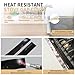 MOFINO Stove Gap Covers 316 Stainless Steel,Stove Gap Filler,Heat-Resistant Oven Side Gap Filler,Between Stove and Counter Slide In Range Trim Kit for Kitchen,2 Pack (23.2” Silver)