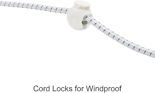 Miniatura 5 de uxcell Tendedero de viaje, tendedero portátil con 12 pinzas para la ropa, 2 piezas de 6.07 pies a prueba de viento, elástico y resistente al viento,