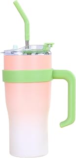 ステンレス製 断熱 カップ 1200ml 保温 カップ 蓋 と ストロー 付き | 保温 ボトル 学校 旅行 スポーツ 家庭 アウトドア ジム キャンプ ハイキング オフィス ビジネス など の 様々な シーン や 場面 で 使用 可能 な マルチ ユース アイテム
