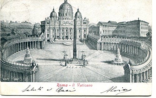 Primi '900 Roma Il Vaticano Brescia FP B/N VG Cartolina Postale