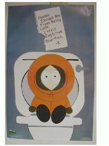 South Park Poster SouthPark Kenny on Toilet