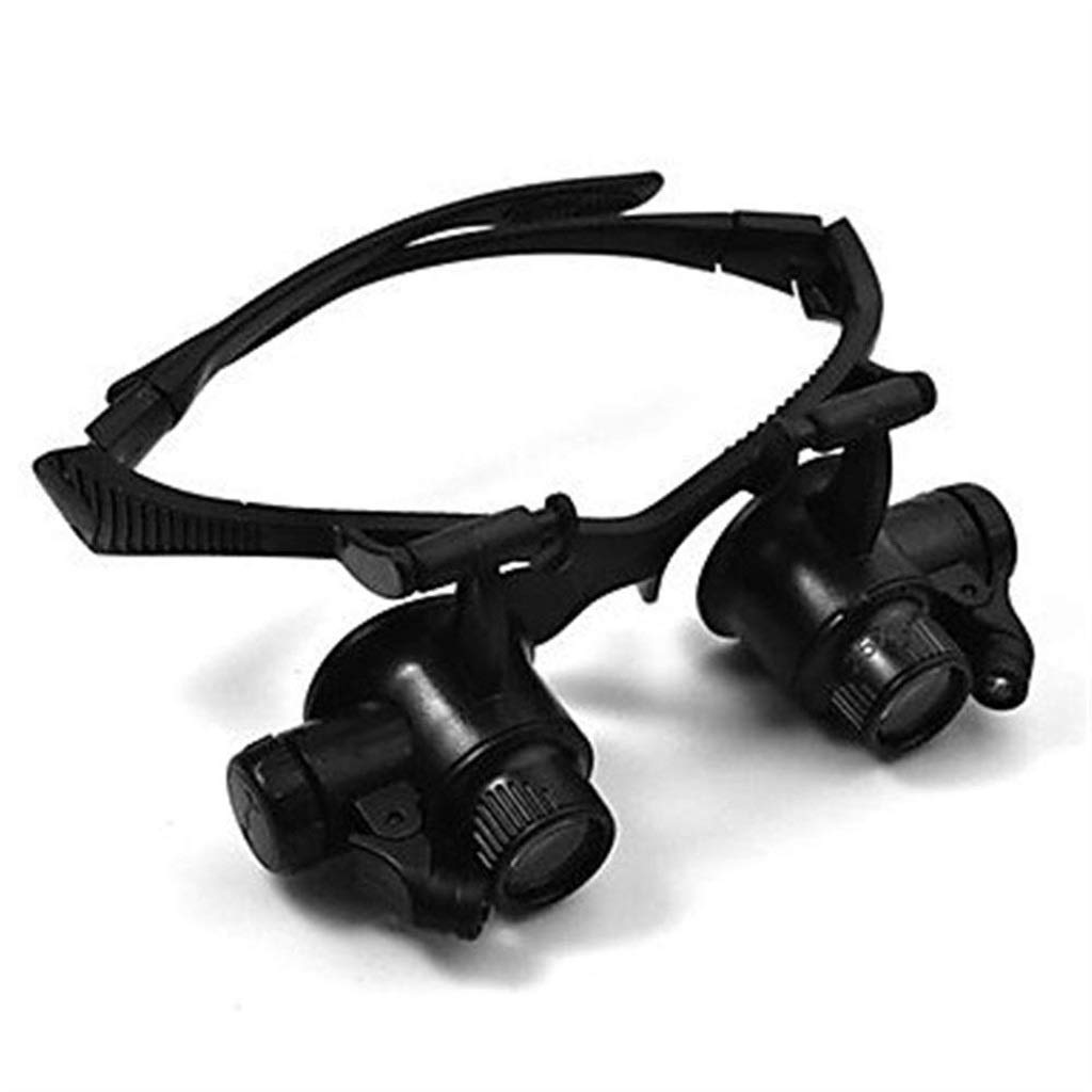 Lupenbrille Lupenbrille mit Licht Stirnband Lupe mit Beleuchtet für Juwelier Reparatur Uhr Stern des Lichts
