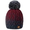 MFAZ Morefaz Ltd Mujer Hombres Beanie Sombrero De Invierno de Las con Pompón Esquí de Moda