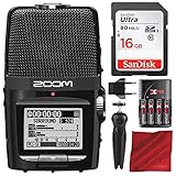 Zoom H2n Digital Portable Handy Audio Recorder, Stereo/Surround-Sound 5 Built-in X/Y Mid-Side...