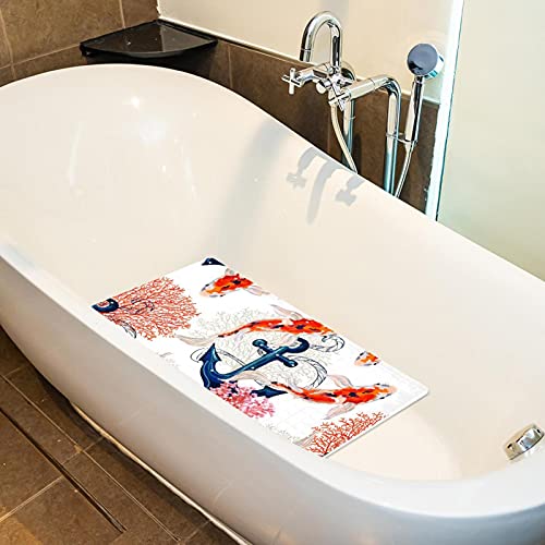 Tapis de bain antidérapant lavable à ventouses et évacuation rapide - 5