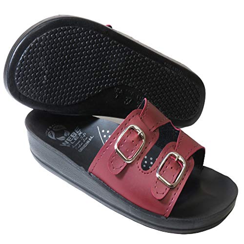 Sandália Feminina Ortopédica com Fivela Webe Flex Vinho 37