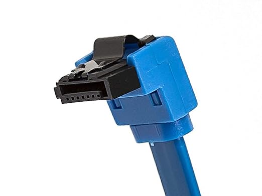Cable SATA III Monoprice 6 Gbps 1.5 pies Azul miniatura 3