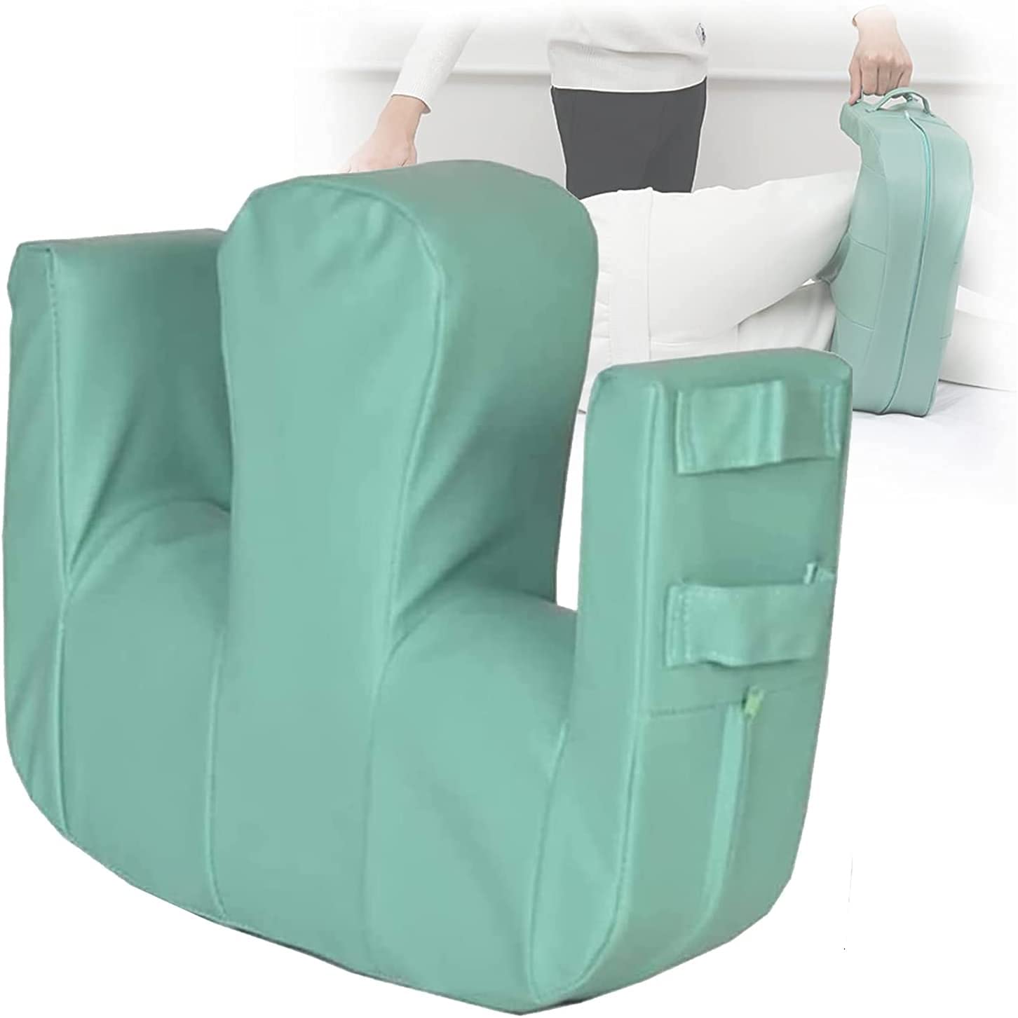 Bed Rest Patient Turning Device-Multifunctional Turning Device Leg Pillow PU Leather Anti-Decubitus Waterproof Multifunctional Turning Device Leg Pillow