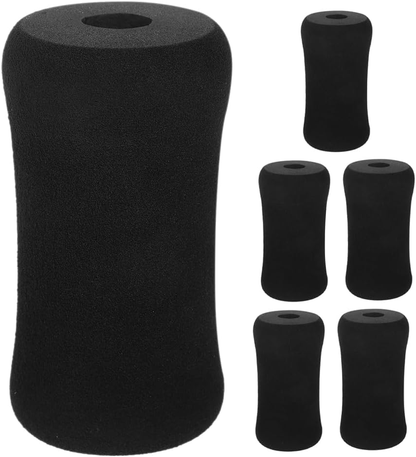 BESTonZON 6pcs Foam Roller Pads for Exercise Machines Leg Extension Cushion Replacement Tube Cover for Workout Bench Fitness Equipment and Gym Accessories