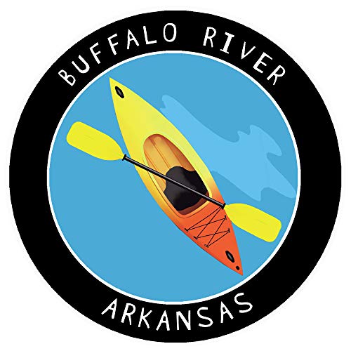 Buffalo River Arkansas Kayak Decal Badge Sticker