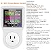 AC WiFi Watt Meter, Plug-in US Socket Power Meter, Electricity bill statistics,temperature control,Backlit Large Color Display, Overload Protection,Voltage AMP Tester, Electrical Energy Monitor Timer
