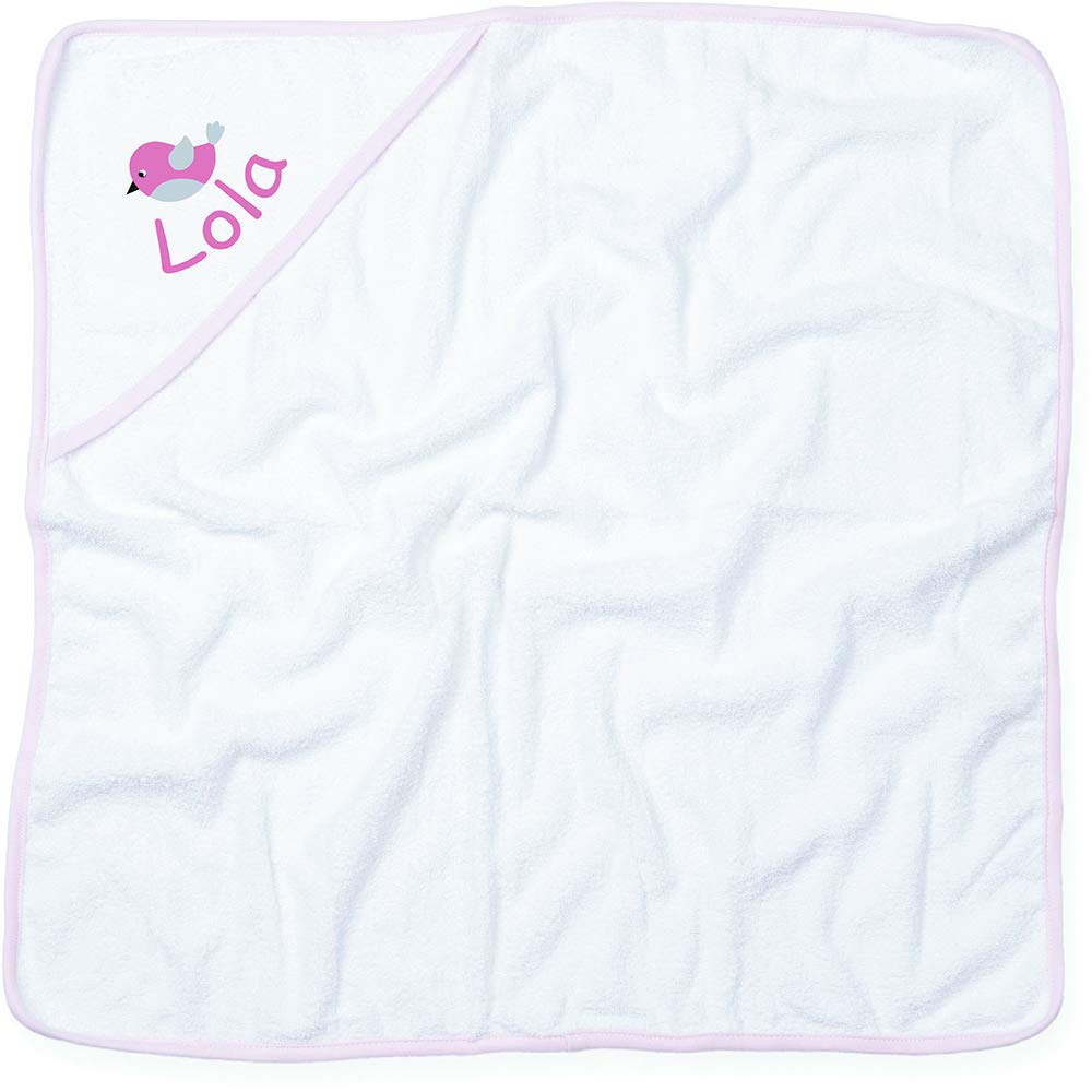 Pack Naissance Fille - Bavoir - Bonnet - Body - Sortie de Douche Personnalisés
