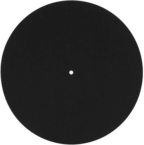 Miniatura 7 de Juego de 2 alfombrillas para tocadiscos de 12 pulgadas, tocadiscos para tocadiscos para el hogar, alfombrilla protectora antideslizante, accesorios