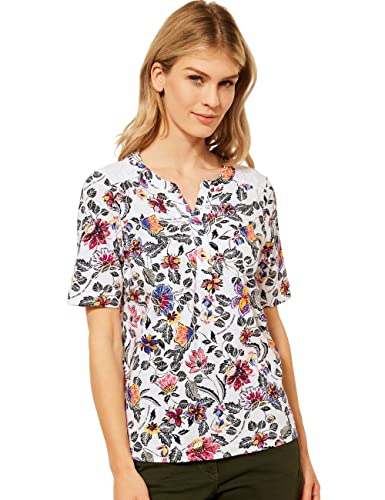 Cecil B318153 T-Shirt d'été Floral, Vanilla White, XL Femme Cover