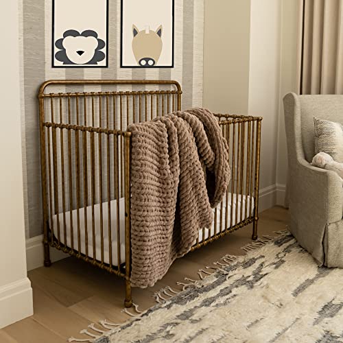 Samiah Luxe Chunky Knit Baby Blanket 50X30 Sandstone Brown; Baby Blanket For Boho Decor Or Modern Nursery; Adult Lap Blanket Or Dog Blanket; Baby Boho Blanket For Baby Room Decor, Stroller Or Crib #TOP3