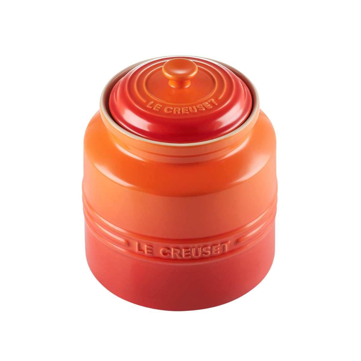 LE CREUSET Pot à biscuits en grès émaillé, 2,4 litres, Volcanique, 91026725090000