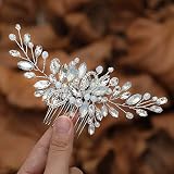 Los accesorios para el pelo de boda miden aproximadamente 9,5 cm de largo y 5 cm de largo de ancho.