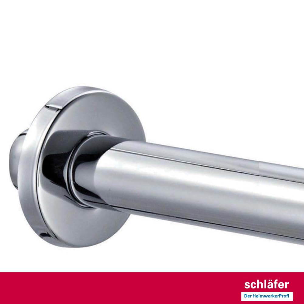 Schläfer 3439650 | Universal Design quadratisch Siphon Waschtisch, Waschbecken und Waschschale, höhenverstellbar, Geruchsverschluss mit Reinigungsöffnung, Röhrensiphon von 1 1/4 Zoll x Ø 32 mm