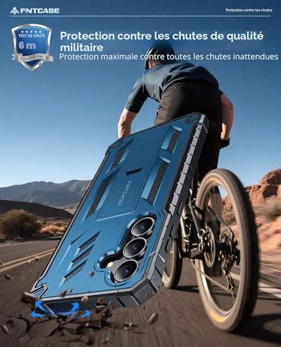 Coque Samsung S25 FE robuste antichoc coque protection militaire avec support - 6