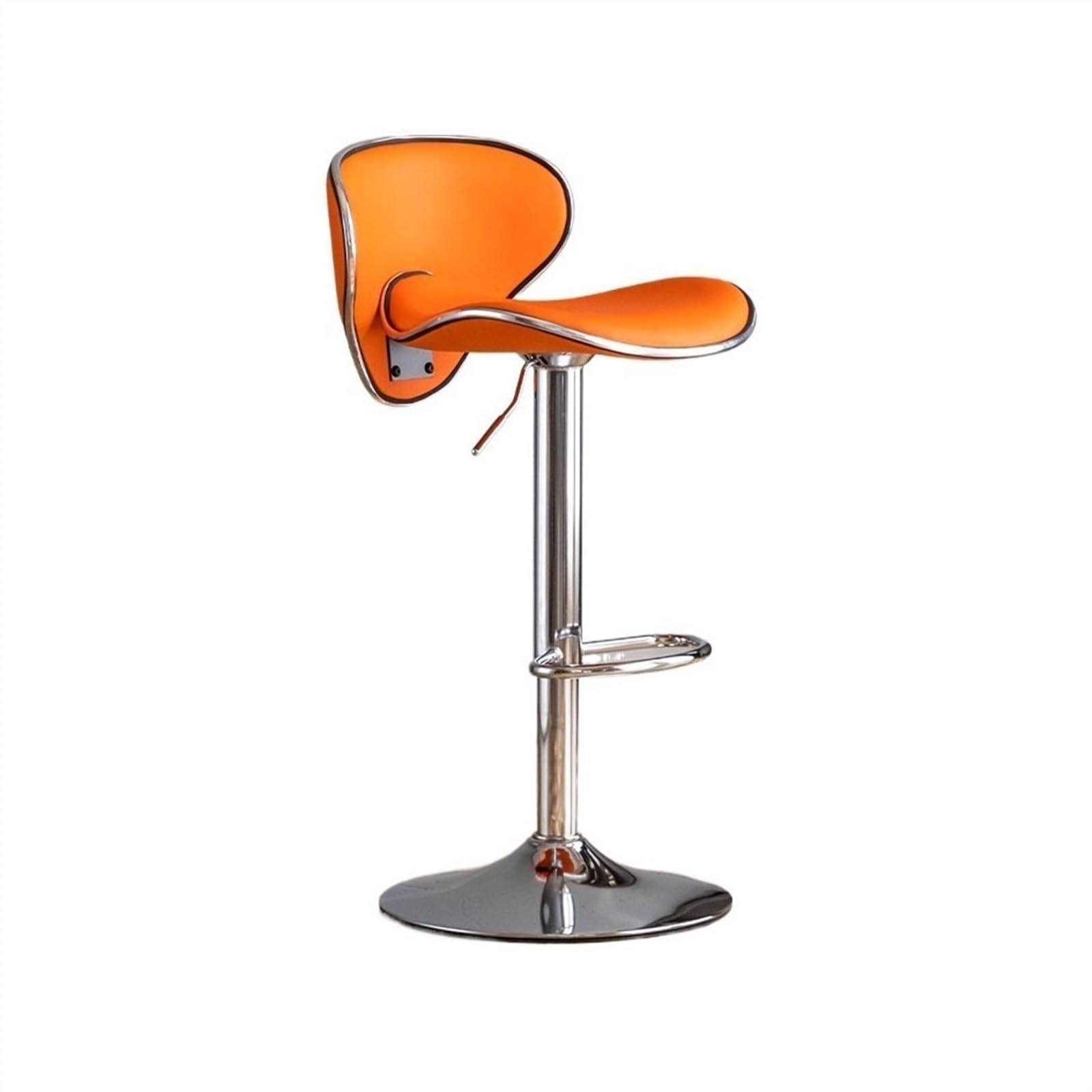 Eines E Ines Hom Bar Furnitur Pu Leather High Stools Kitchen Island Counter Chairs Light Luxury Backrest Uropean Bar Stools Liftabl Bar Chair Counter Barstool(E)