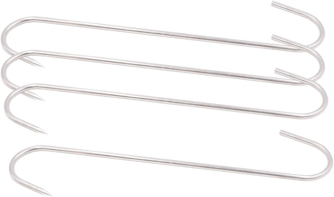 9 Inch S-Hook 4mm Meat Hooks HONSHEN Stainless Steel Meat Processing Butcher Hooks Pot Hooks