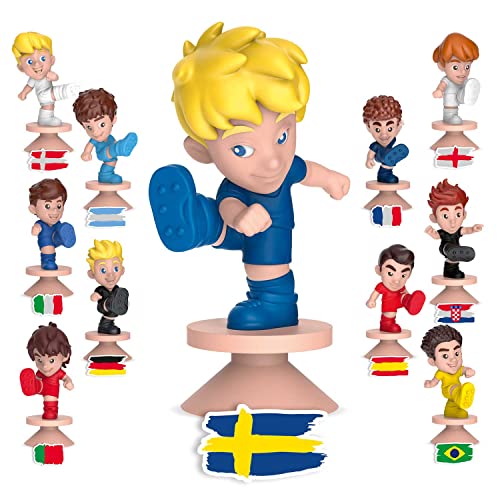 INKEE SURPRISE FOOTBALL | Badekugel mit Überraschung, Kinder badebombe mit Saugnapf Fussball Spielerfigur, Pop Corn Duft, dermatologisch getestet, 1 Stück (1er Pack)