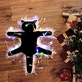 WYEDJHF Light Up Fried Cat Rug, Funny Aunt Bethanyβs Fried Pussycat Rug from National Lampoonβs Humour Christmas Vacation Decoration, for Family Friends (Color Light)