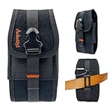 Heavy-Duty Buckle Closure case is Suitable for iPhone 12/13/14/15/16/17 pro max 14/15/16/17 Plus, 11/14 pro Canvas Belt Protection case and Sturdy Bag Tactical Phone Stand