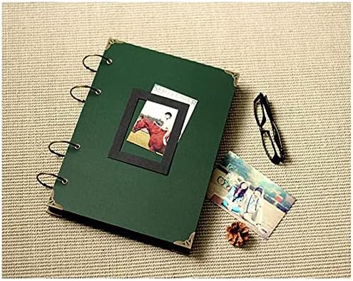 Super Large Green Album DIY Paste, 28 Black Card Pages, Suitable for Travel, Couples, Graduation Gifts, New Year Gifts