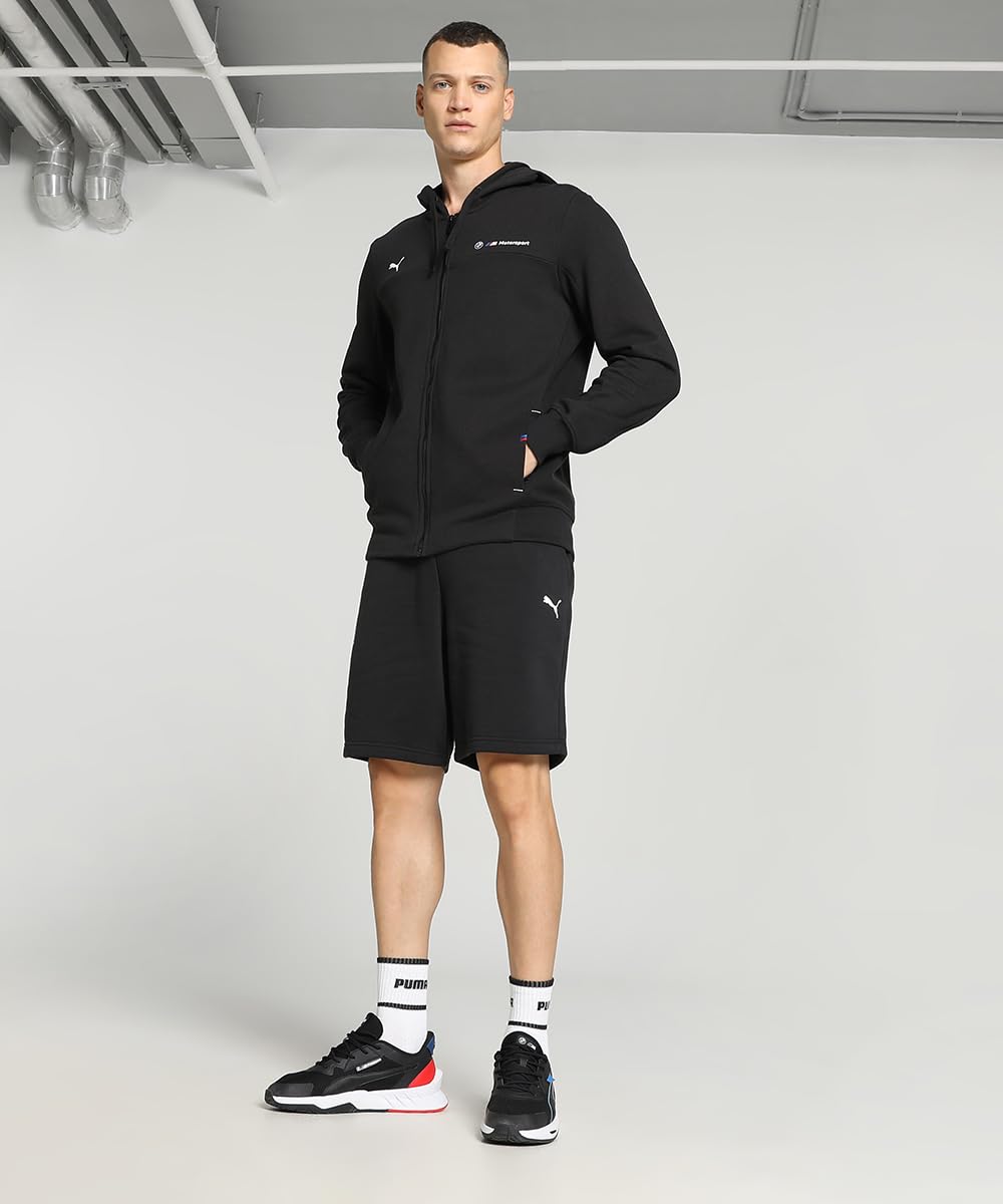 PUMA Chaqueta de chándal BMW M Motorsport con capucha Hombre L Black