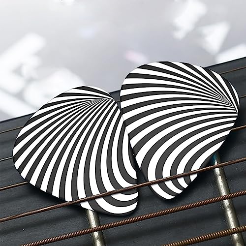 Lot de 12 médiators à rayures pour guitare électrique et basse - Les Beatles, Paul McCartney, John Lennon, RIngo Starr, George Harrison Lot de 12 médiators à rayures pour guitare électrique et basse – Image 8