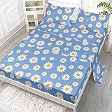 4PCS KIDS BEDDING SET&COLLECTIONS - 1 Full Sheet 81x97 inches + 1 Fitted Sheet 55x75x16 inches + 2 pillowcases 20x30 inches. (NOTE: Duvet/Comforter, pillow are NOT included). PREMIUM FABRIC - Our Flat Sheet Set is woven from the highest quality micro...