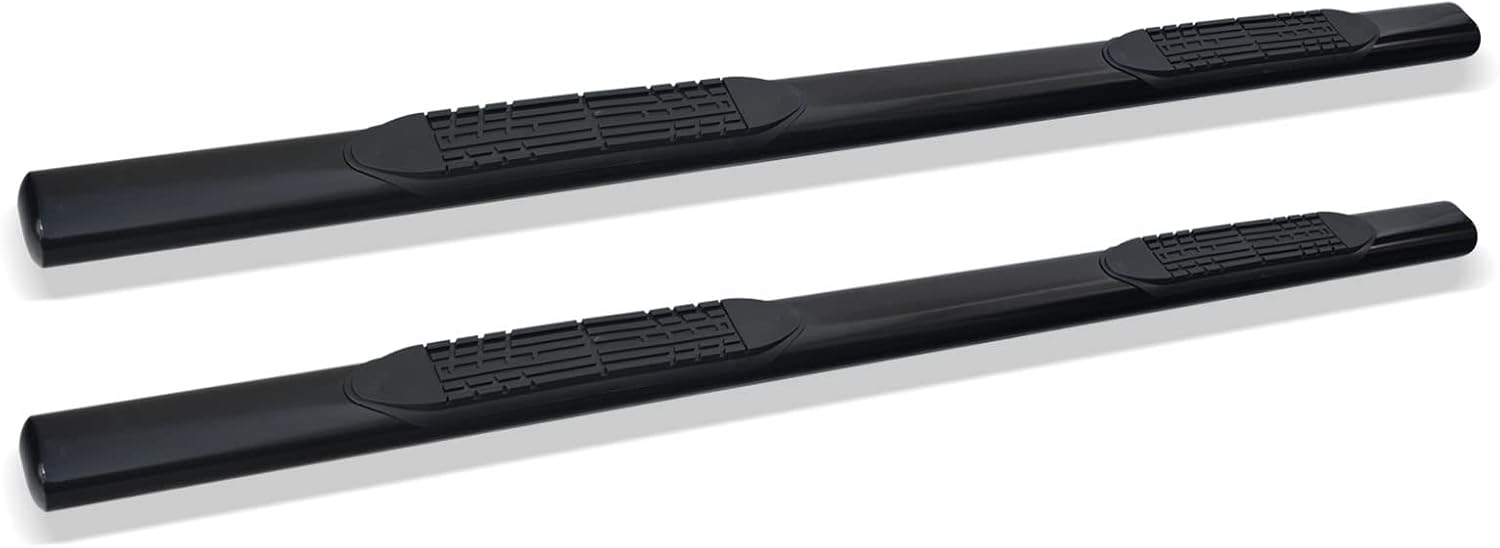Stehlen 733469495840 Compatible with 2009-2014 Ford F150 SuperCrew (Crew) Cab 4" Oval Side Step Nerf Bars - Black