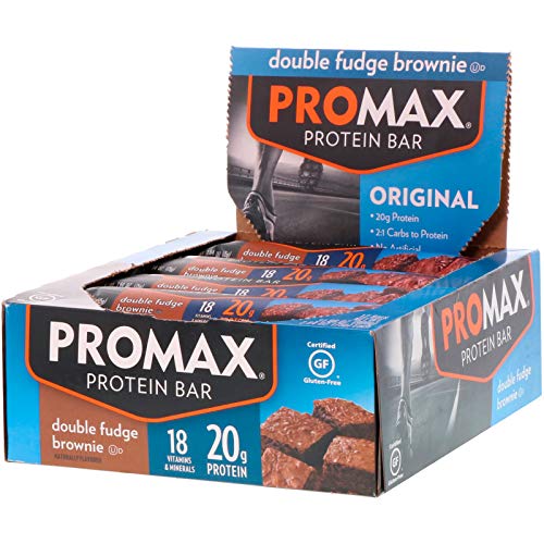 Promax Energy Bar Double Fudge Brownie - 12 Bars