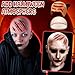 Suncalla 12 Pcs Halloween Scary Bald Cap Special Effects Latex Makeup Bald Wig Cap with 10 Sheets Fake Blood Tattoos for Cosplay Costume