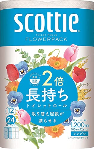 日本製紙クレシア スコッティフラワーパック2倍長持ち12RS