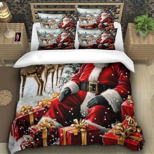 Housse de couette Super King 260x220 cm en microfibre effet 3D patchwork rustique