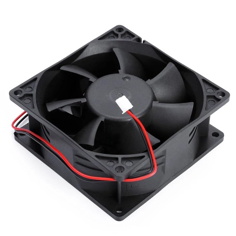 Wentylator chłodzący 92 mm 9 cm 90 x 38 DC12 V, wydajny wentylator 0,50 A 4000 obr./min,3 CFM, obudowa