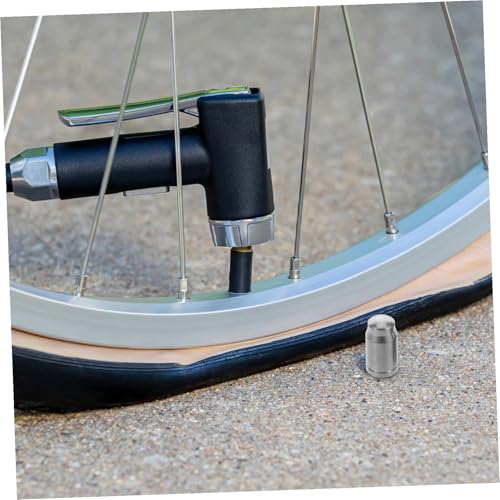 GANAZONO 2pcs Tapas de Válvula para Bicicleta de Titanio para Bicicletas de Montaña y Ruta Protectores de Válvula con Cubiertas contra Polvo miniatura 6