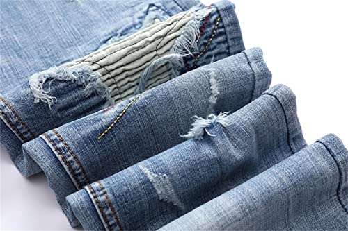 Pantalón de mezclilla para hombre con corte recto 38 miniatura 6
