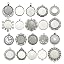 Antique Silver 25mm