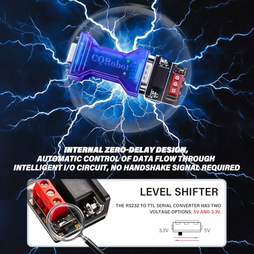 Adaptador pasivo RS-232 a TTL con indicador de estado miniatura 4