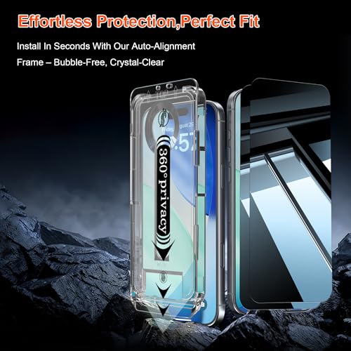 Image of OneFish 360 Privacy Screen Protector Compatible with iPhone 17 Pro Max