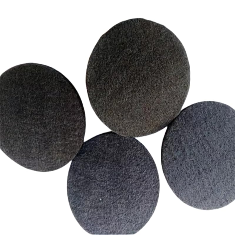 Juego de 4 electrodos circulares de fieltro de grafito for aislamiento de hornos de vacío y soluciones de almacenamiento de energía(Diam D 300mm 2 mm thick)